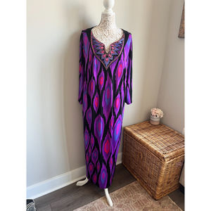Host pick 🎉🥂 Bob Mackie Jeweled Neck Kaftan Dress